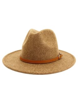 Tan Felted Wool Hat