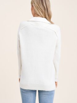 Sweater w/Shirt Combo, Ivory