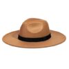 Camel Wide Brim Hat