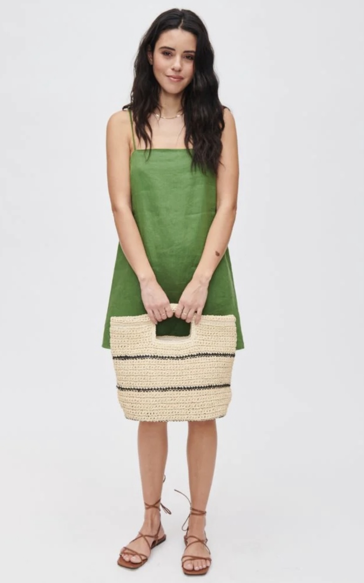 Woven Striped Tote