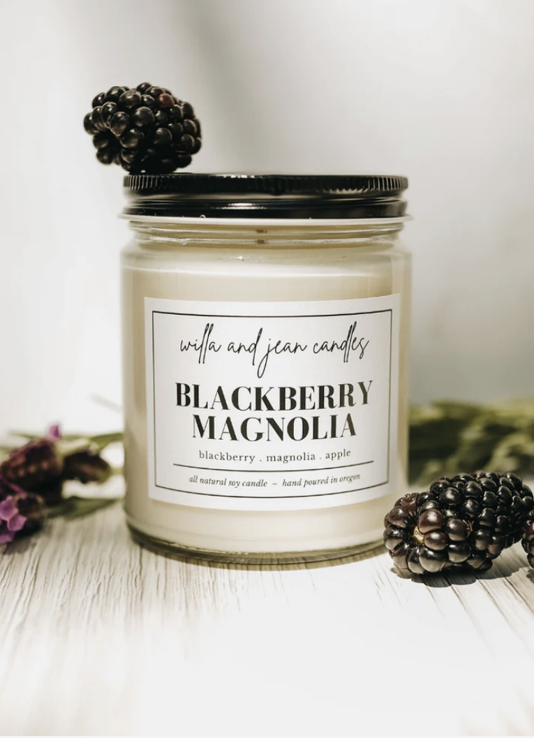 Blackberry Magnolia Candle, 8 oz