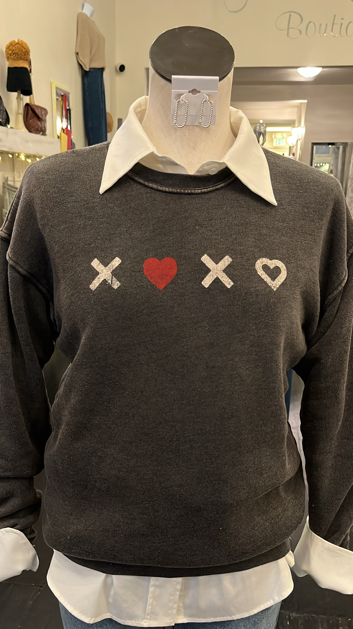XOXO  Vintage Wash Sweatshirt