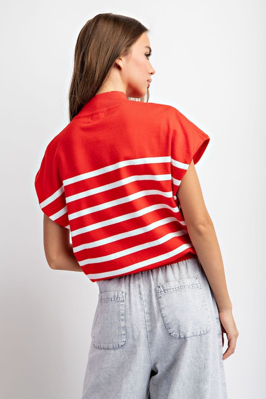 Red/White Striped Sweater