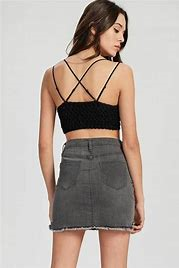 Double Strap Lace Bralette, Black