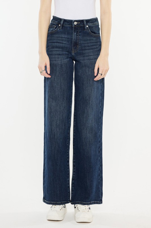 Dark Wide Leg  Jean