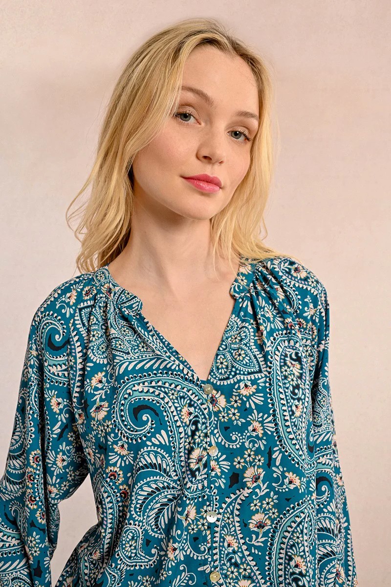 Paisley Print Blouse