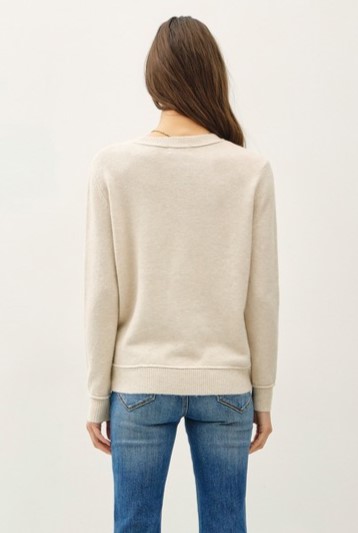 Exposed Seam Crewneck Sweater