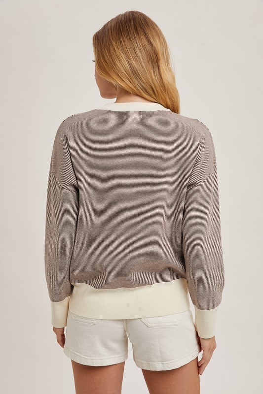 Contrast Trimmed Sweater