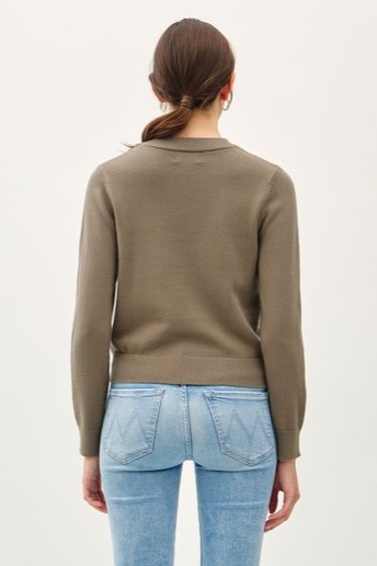 Classic Crewneck Sweater, Olive