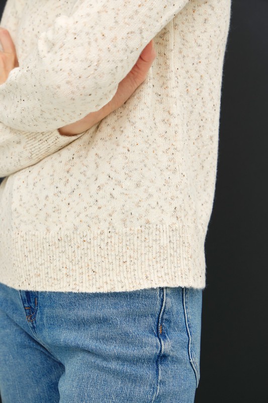 Cream Speckled Sweater