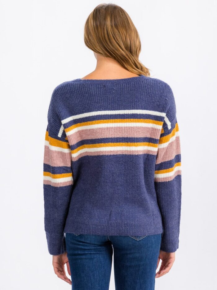 Ribbed Striped Sweater - Image 3