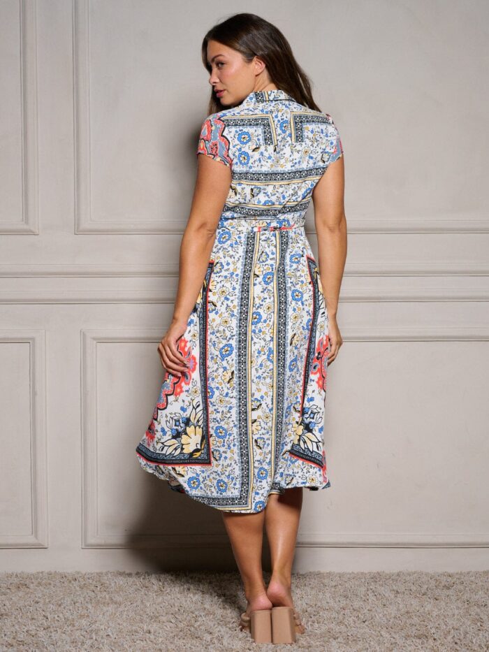 Floral Button Front Dress - Image 2