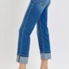 High Rise Ankle Straight Cuffed - Image 2
