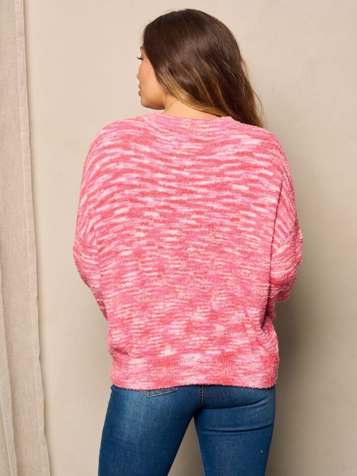 Pink Space Dyed Pullover - Image 3