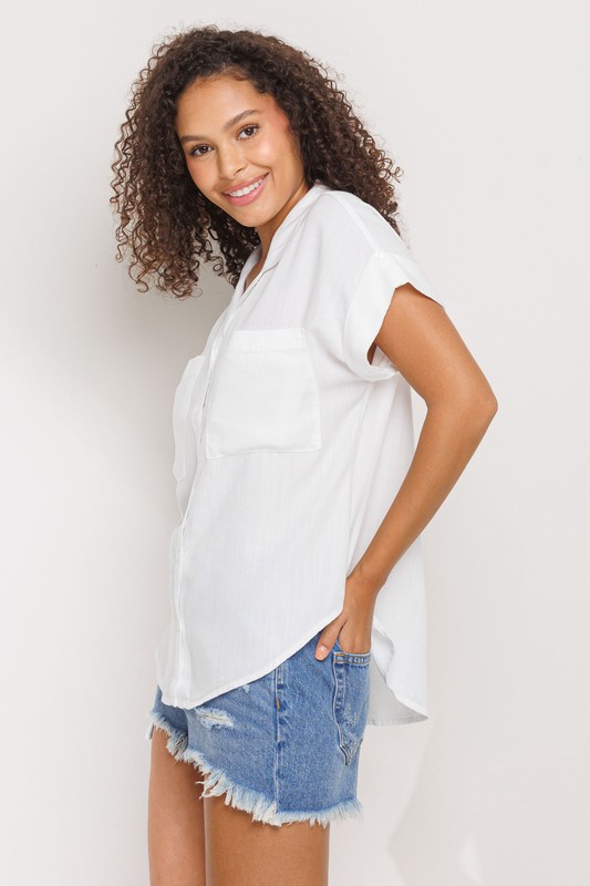 Tencel Camp Shirt, White