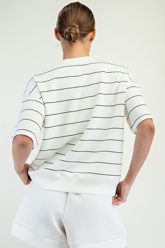 Modal Thin Stripe Top