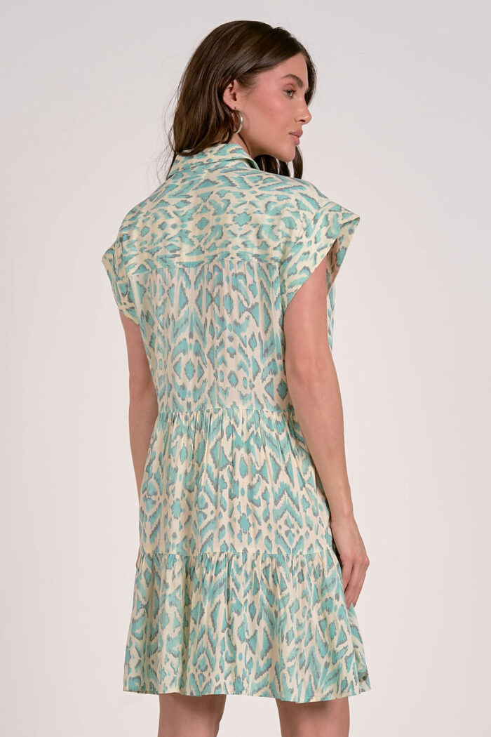 Cap Sleeve Button Down Dress - Image 2