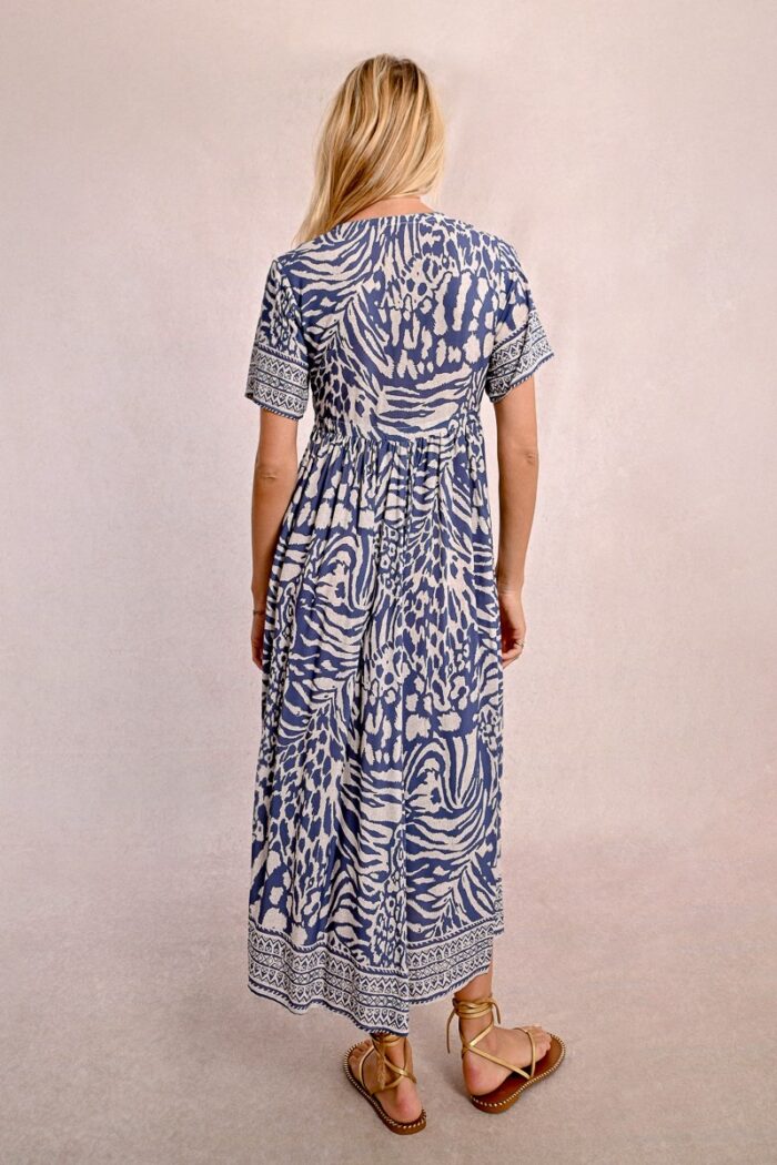 Blue Print Summer Dress - Image 2