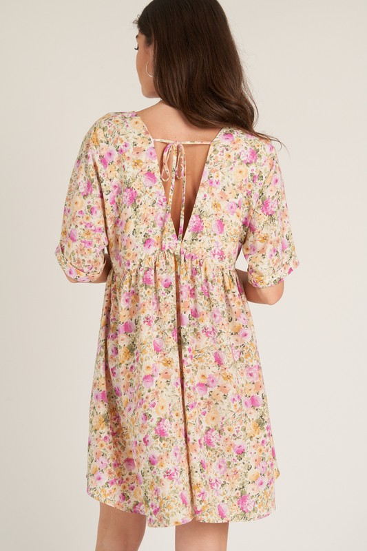 Floral V-Neck Dress