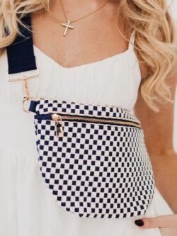 Checked Crossbody/Bum Bag
