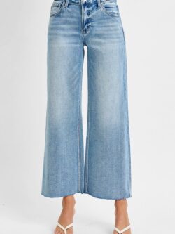 Mid Rise, Wide Leg Jean