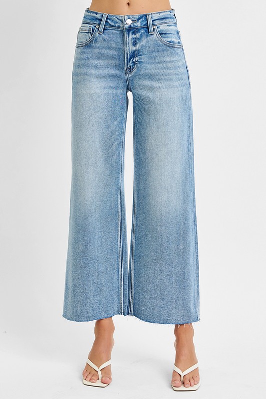 Mid Rise, Wide Leg Jean