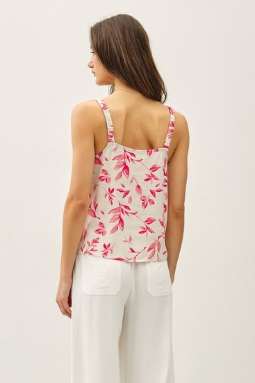 Linen Print Tank