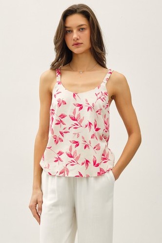 Linen Print Tank