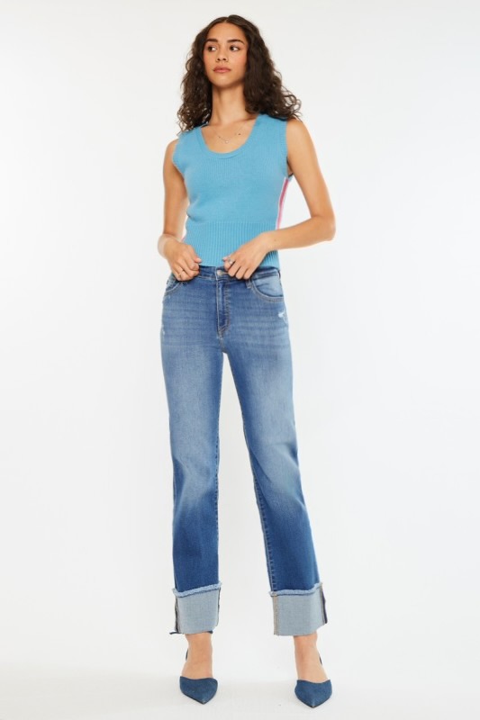 Straight Leg Jean  w/Cuff
