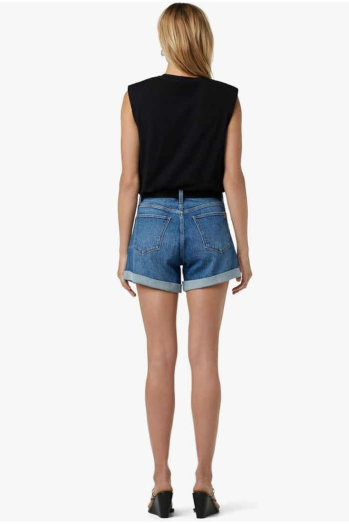 Joe's Rolled Hem Denim Shorts - Image 3