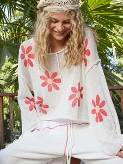 Floral Summer Sweater