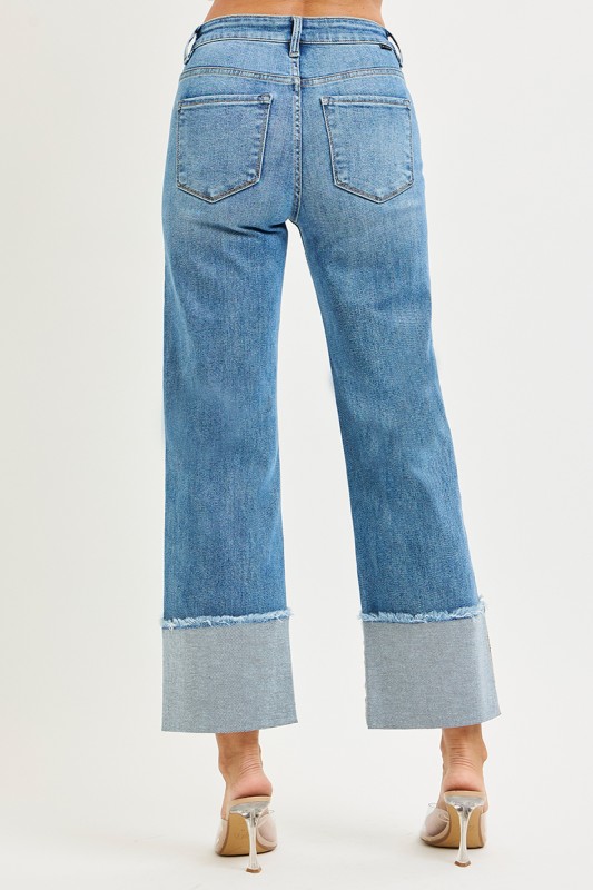 Mid-Rise Cuffed Jean