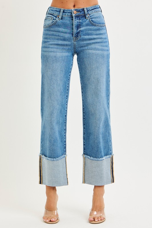 Mid-Rise Cuffed Jean