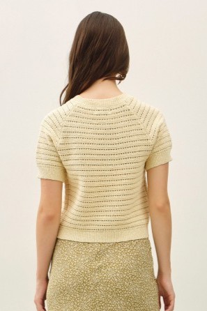Short Sleeve Crochet Cardigan