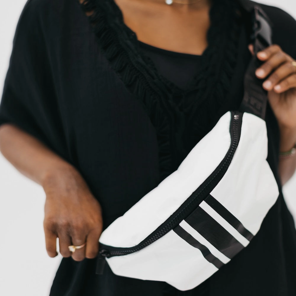 Striped Splashproof Bum/Crossbody