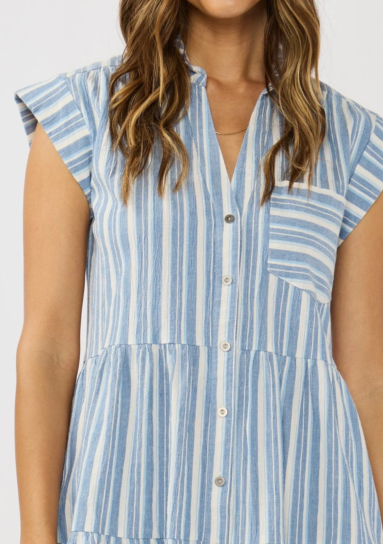 Nautical Striped Mini Dress