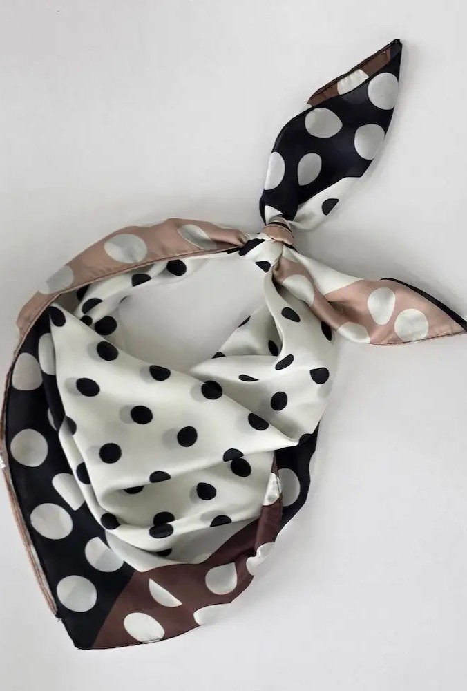 Polka Dot Square Scarf