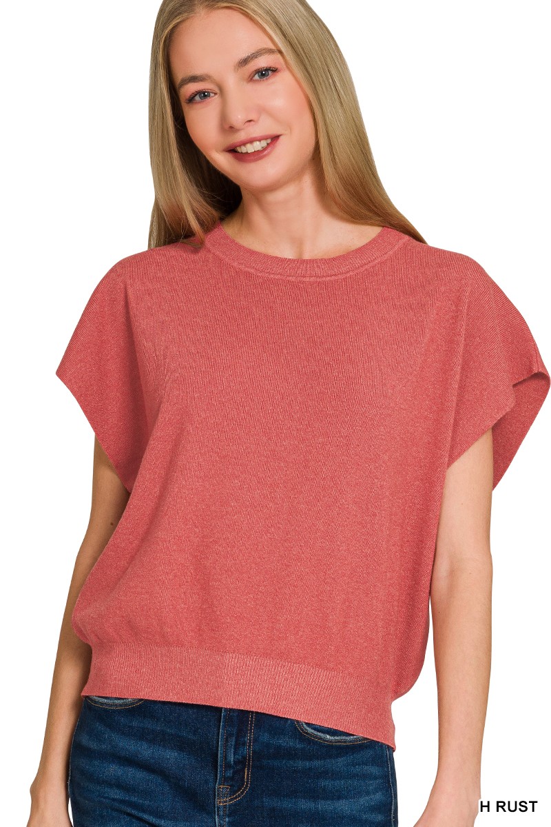 Short Dolman Sleeve Sweater – 4 COLORS!