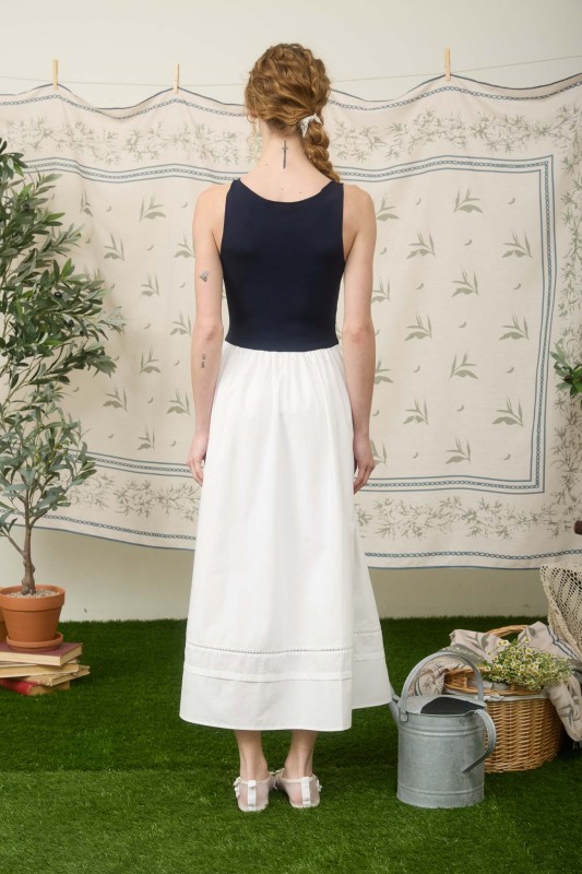Mixed Media Tank Dress