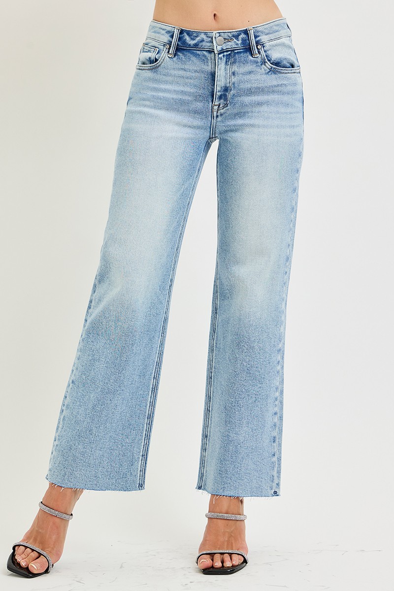 Mid-Rise Straight Crop, Light