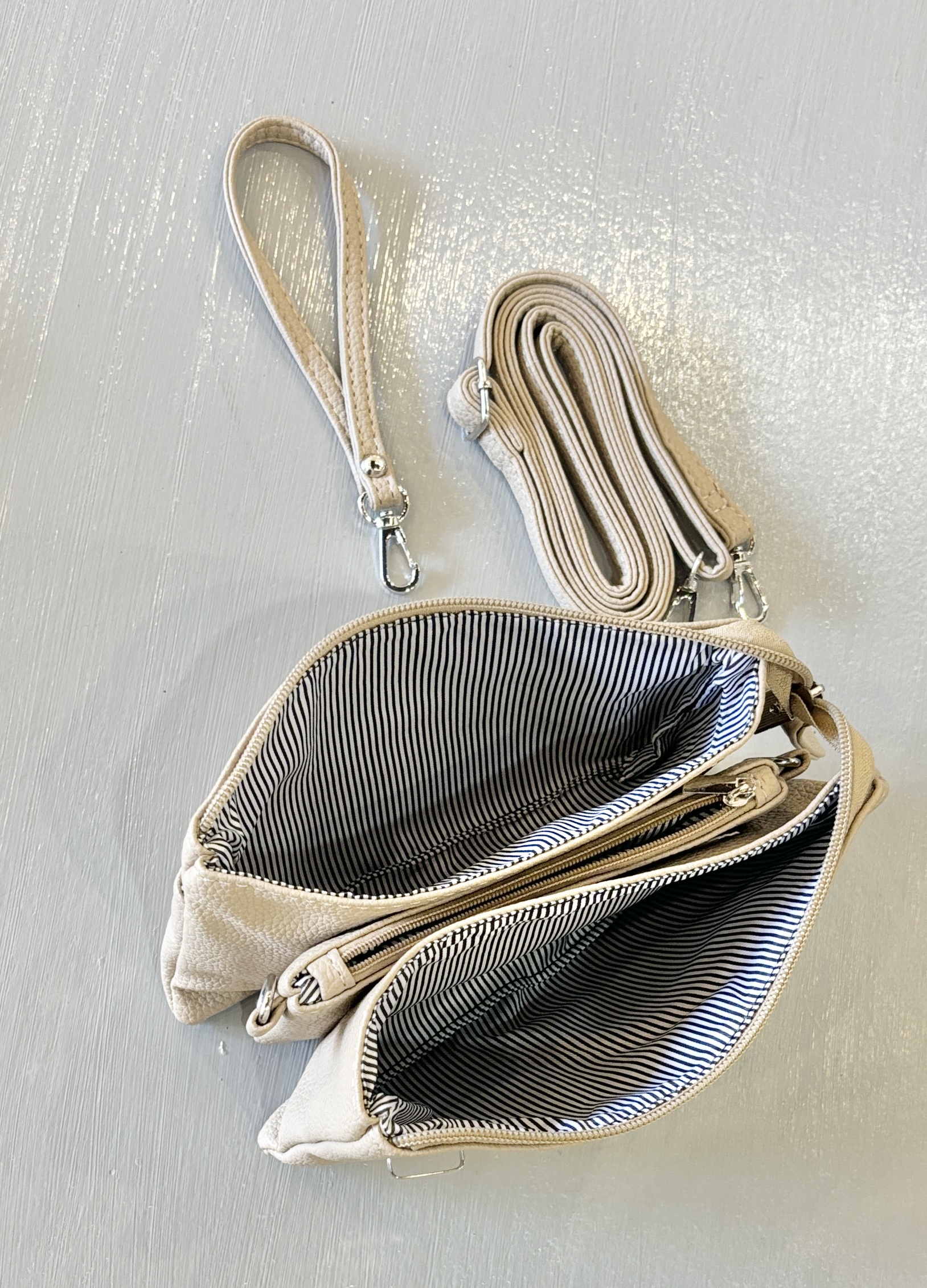 Triple Pouch Wristlet/Crossbody – 9 Colors!