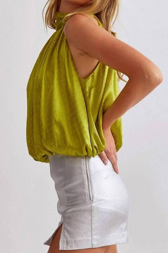 Citrus Bubble Hem Tank