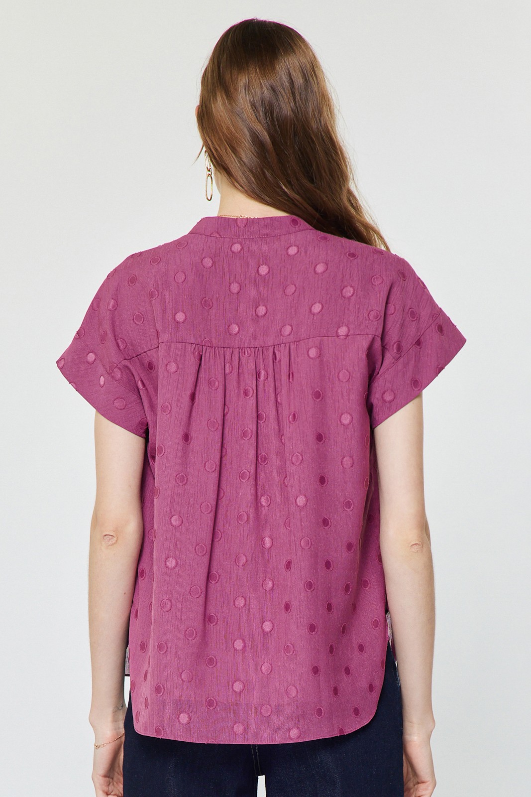 Dotted Short Sleeve Top