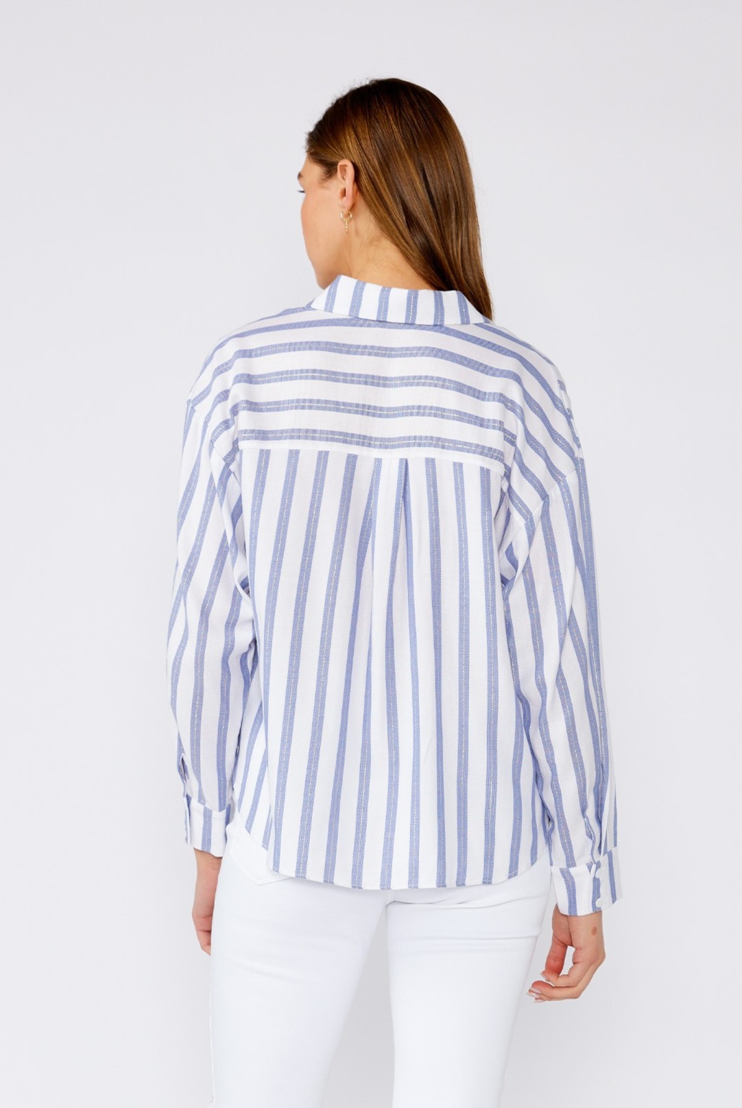 Twist Front Nautical Stripe Top