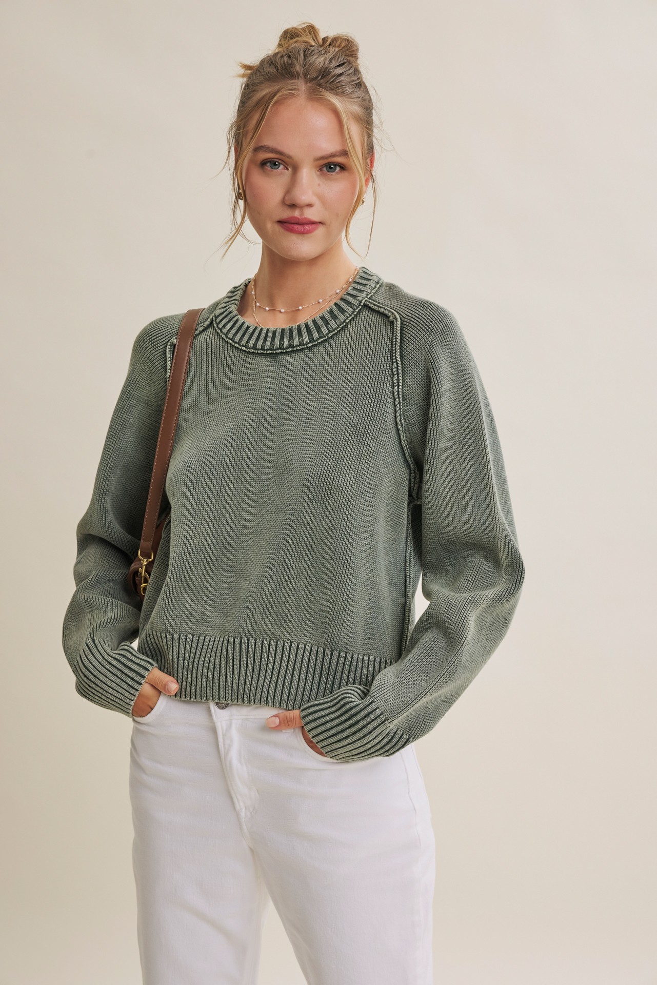 Vintage  Exposed Seam Sweater