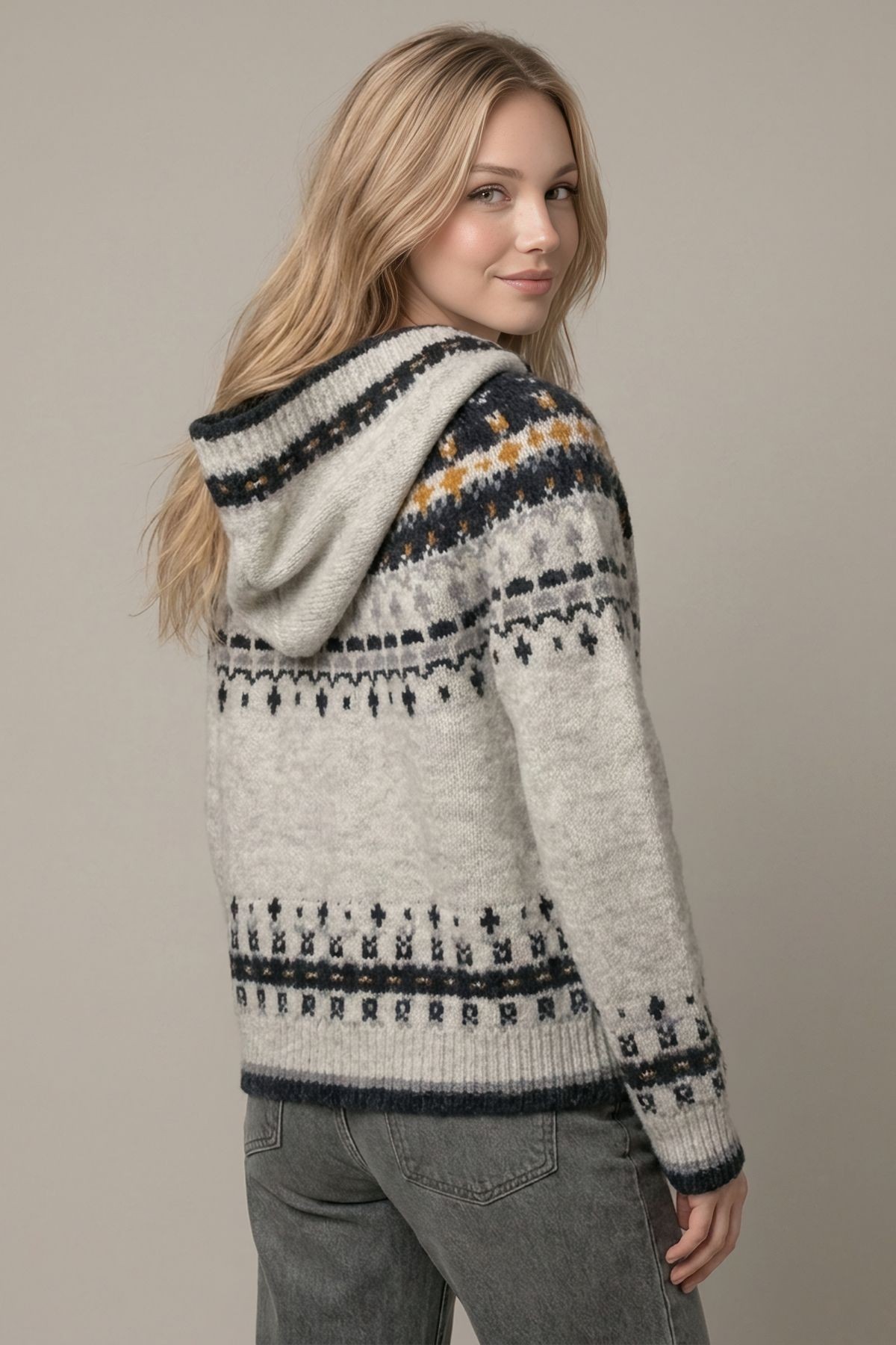 Fair Isle Hooded Cardigan Fair Isle Hooded Cardigan