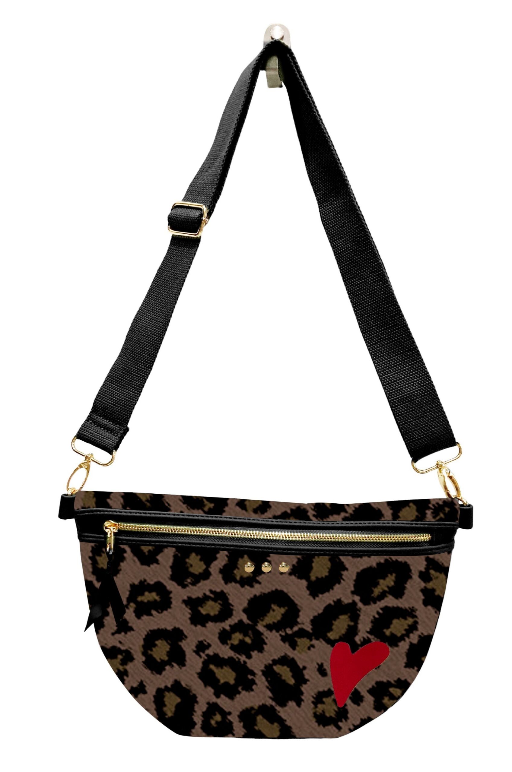 Leopard Canvas Bum/Crossbody