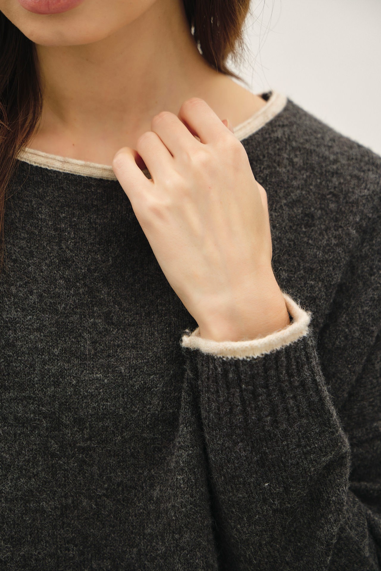 Contrast Layered Look Sweater Contrast Layered Look Sweater