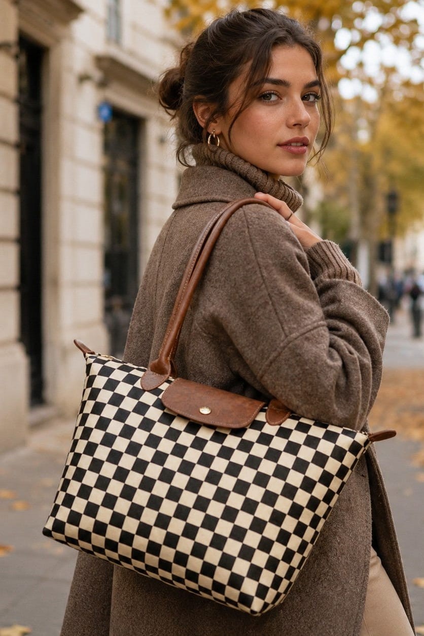 Checkered Tote