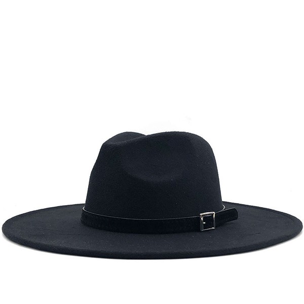 Black Wide Brim Hat